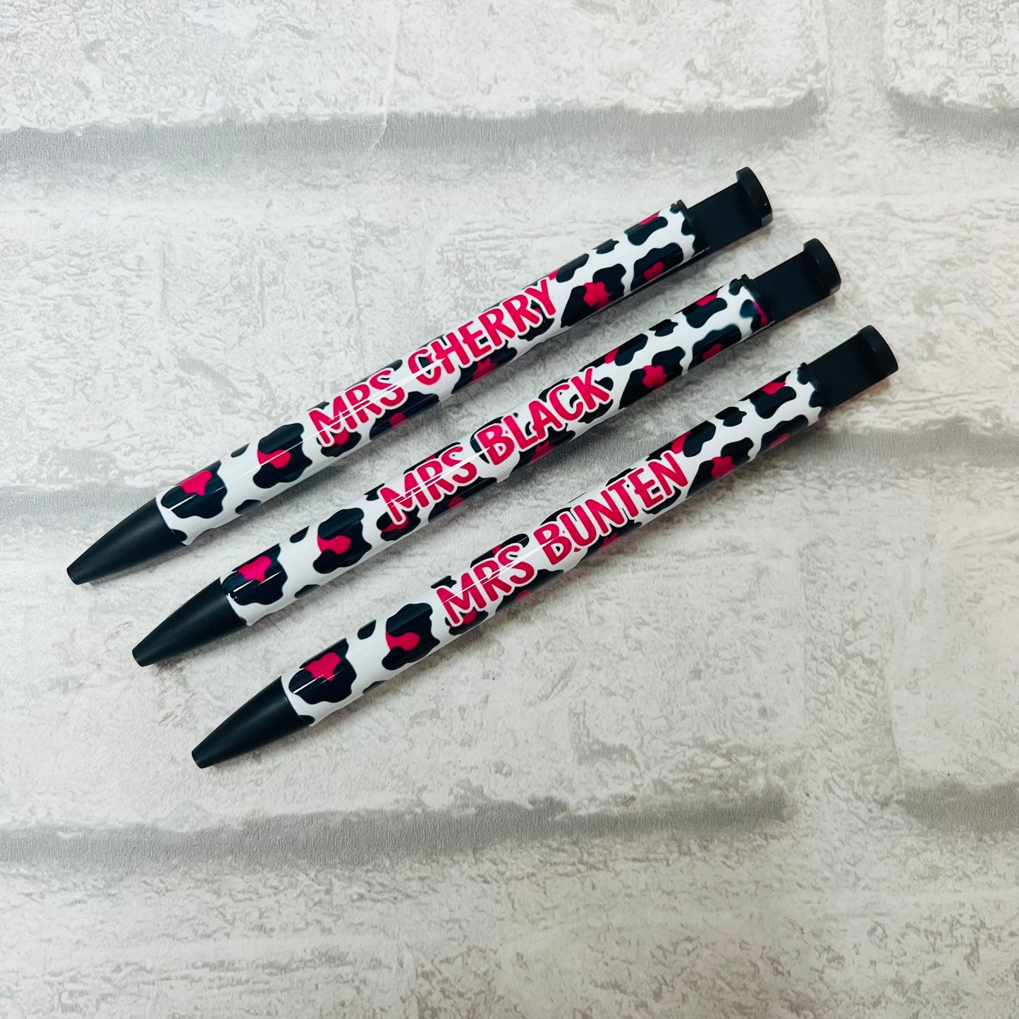 Personalised Leopard Print Pen