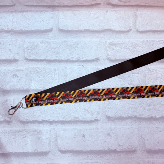 SALE Jurassic Park Print Personalised Lanyard